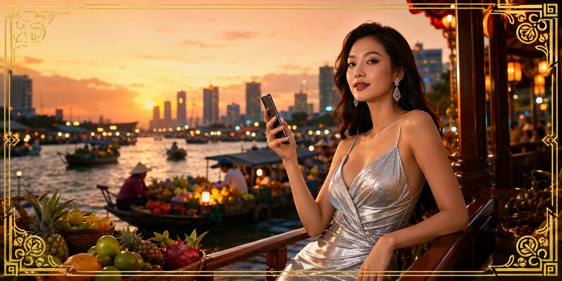 Khách tham quan lễ hội casino và cá cược di động tại miền Tây sông nước Mekong